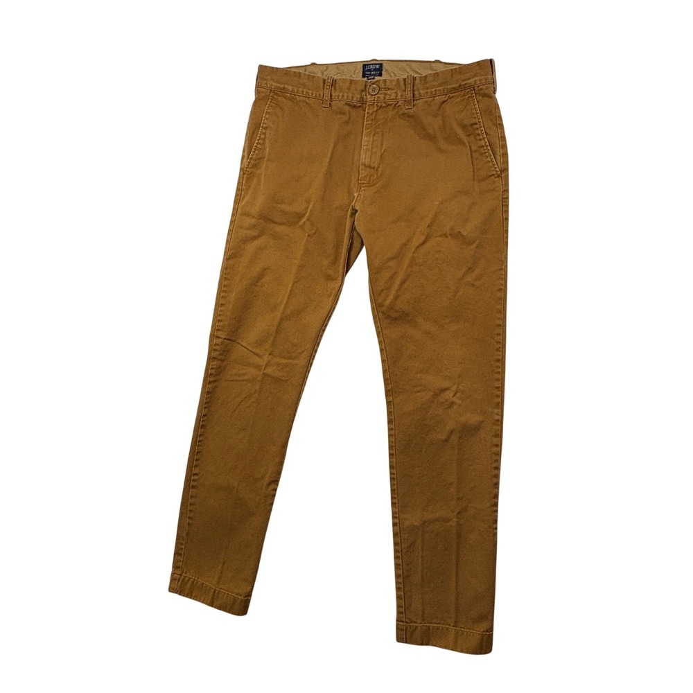 J.Crew Chino Pants Mens 32x32 Brown The Driggs Slim Fit Cotton Twill